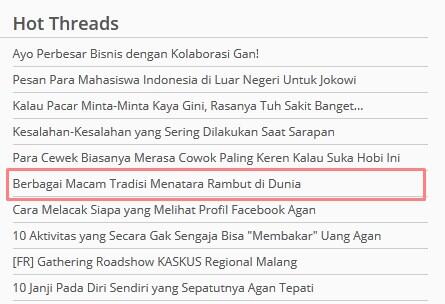 Mengenal Berbagai Tradisi Menata Rambut di Beberapa Negara 