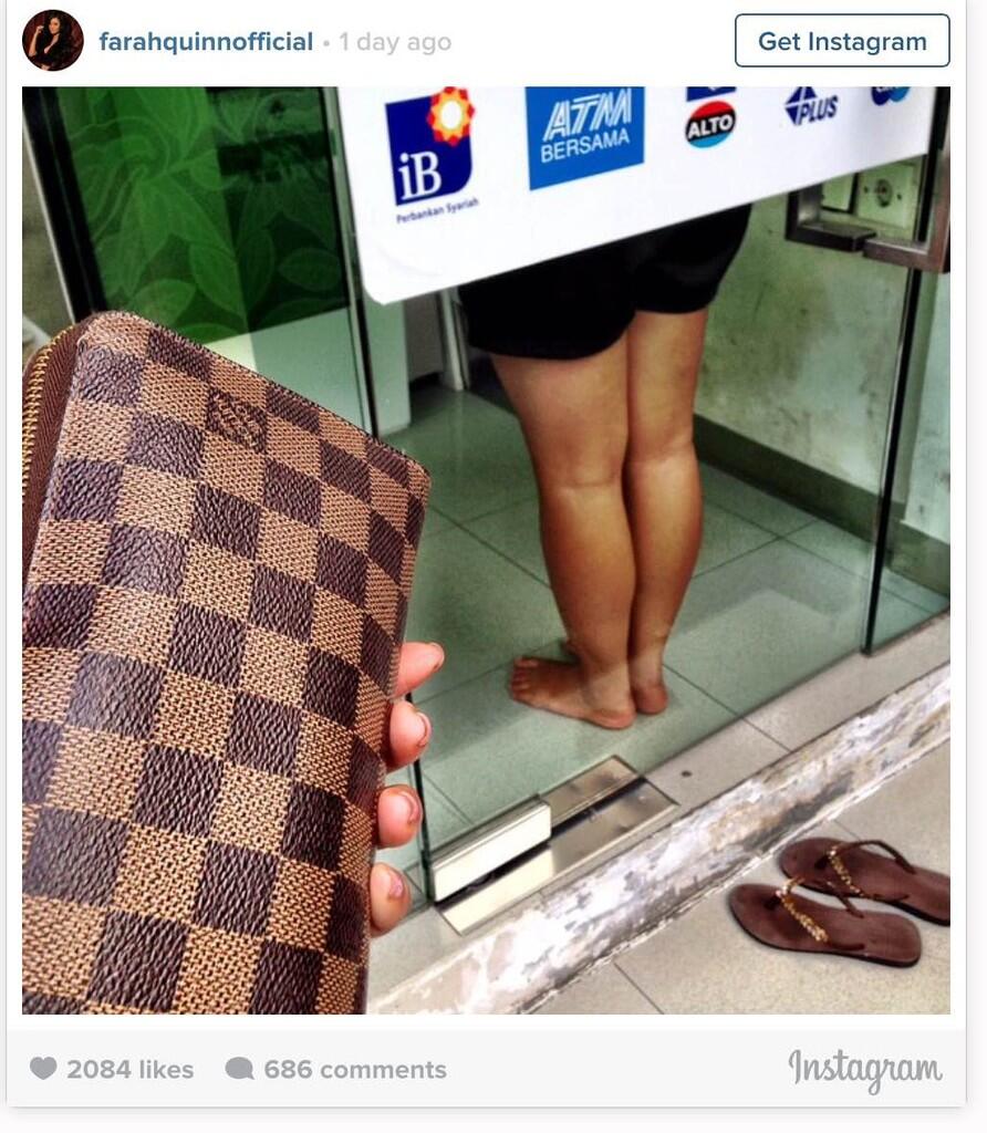 Farah Quinn di-Bully Gara-gara Ngetawain Orang Lepas Sandal di ATM