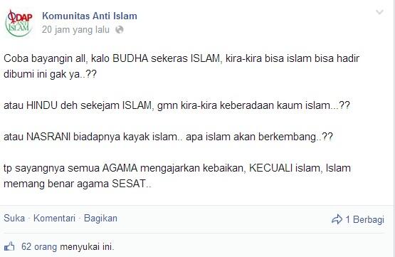 KOMUNITAS ANTI ISLAM (PEOPLE POWER) NOsara