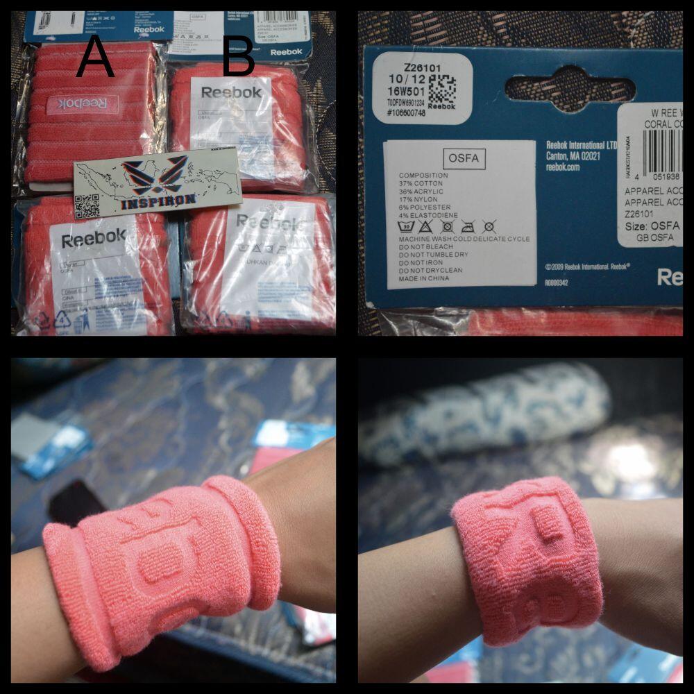 Gelang / Wristband Reebok Pink Original Murah 30k