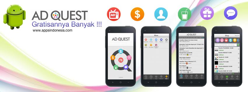 AdQuest Android dan iOS | Gratisannya banyak !!