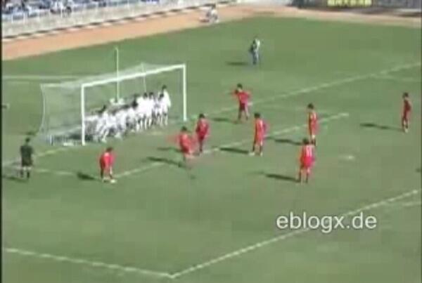 Tendangan Bebas Terdekat yang pernah ane lihat gan