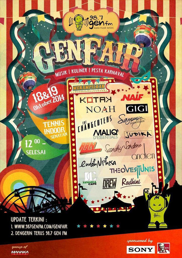 Gen Fair 2014 : Festival Musik, Kuliner, dan Karnaval Paling Heitzz di Jakarta!