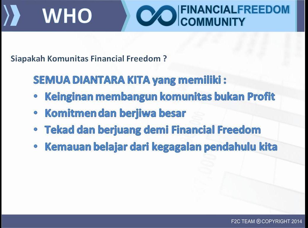 F2C ( FINANCIAL FREDOOM COMMUNITY vs F2I( FINANCIAL FREDOOM INDO ) Full Support