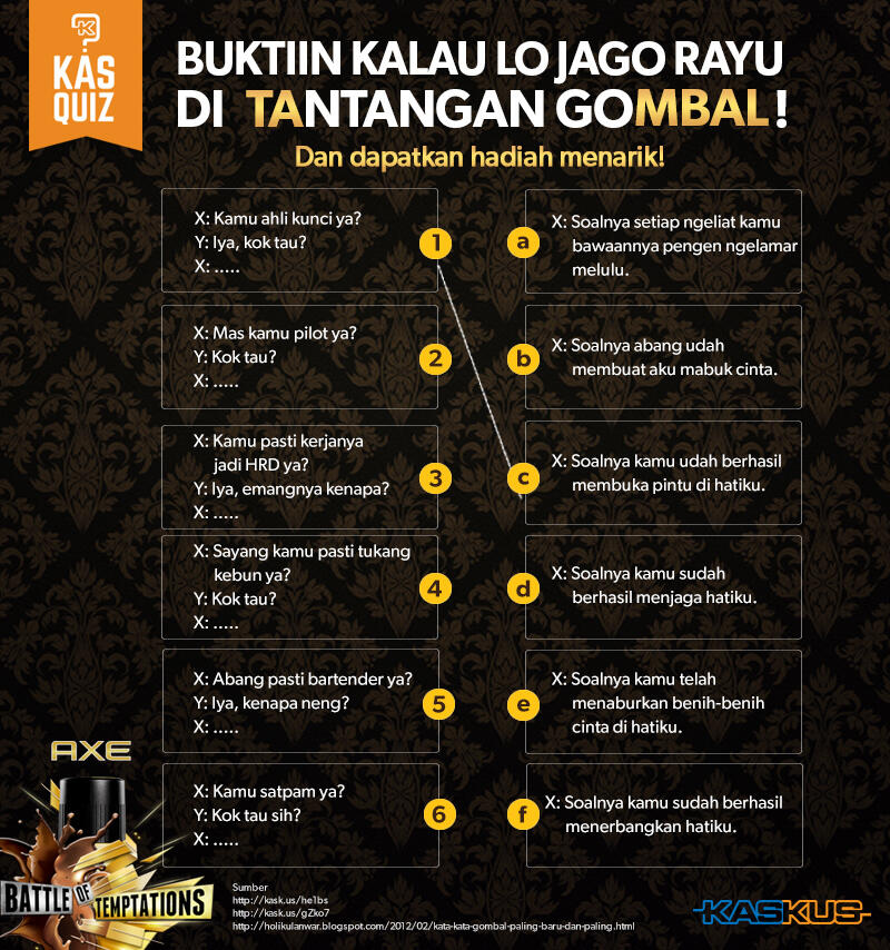 &#91;KasQuiz&#93; Agan dan Aganwati Jago Ngerayu? Yuk Ikutan Tantangan Gombal Dimari