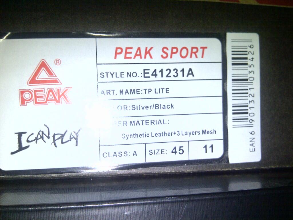 SEPATU BASKET KOLPRI 2ND SERU (Seperti baRU) ADIDAS/REEBOK/PEAK size.45-46