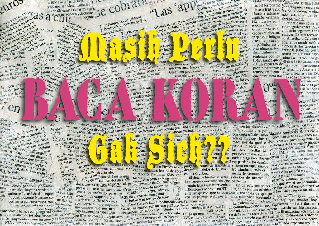 Tradisi baca koran di tengah gencarnya zaman online dan gadget