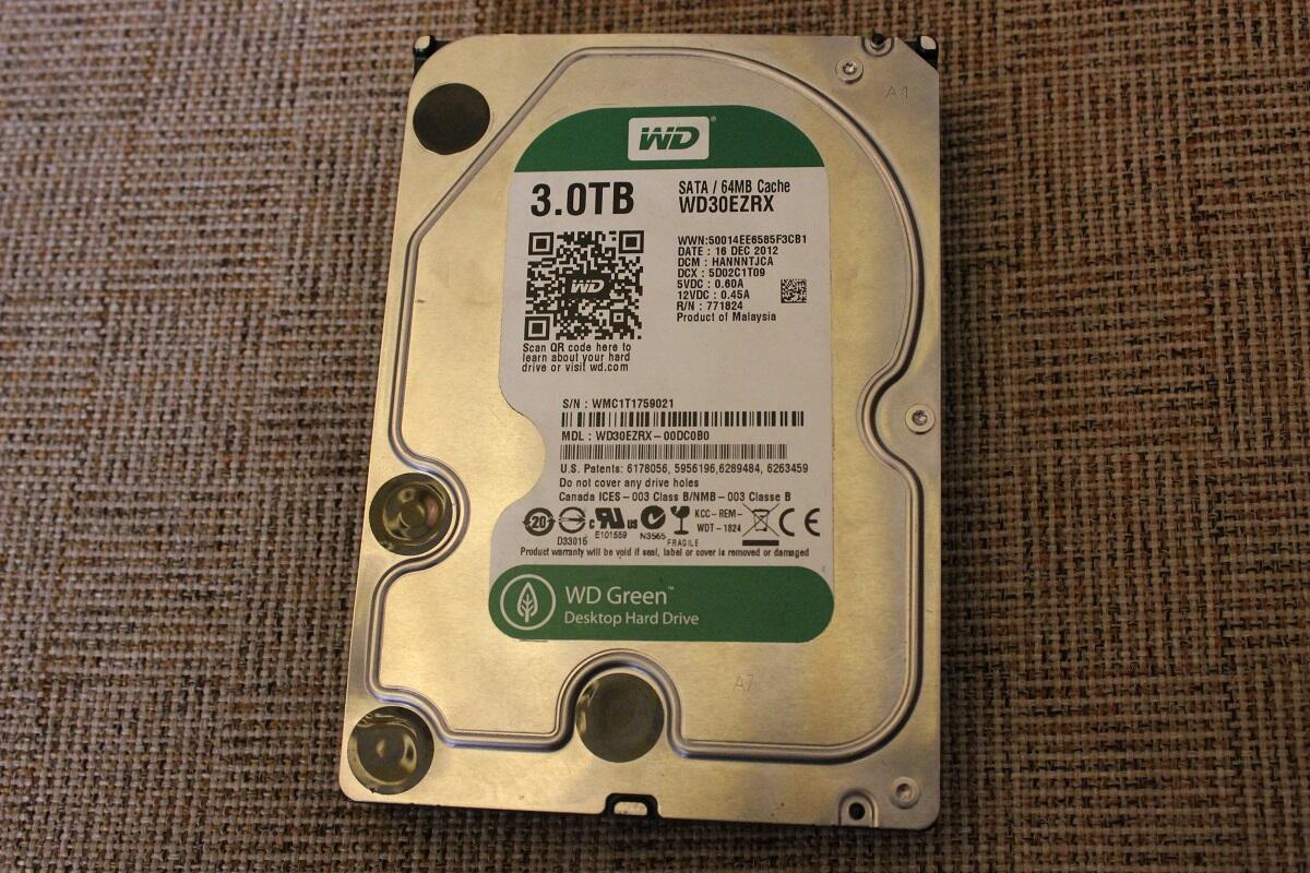Hardisk PC WDC GREEN® 3TB SATA3 Tidak Terdeteksi Tidak Pernah Bongkar JUAL CEPAT