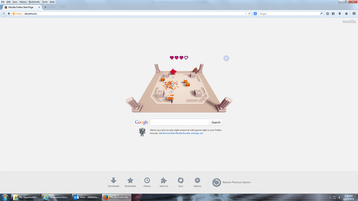 Main game ringan di mozilla firefox 