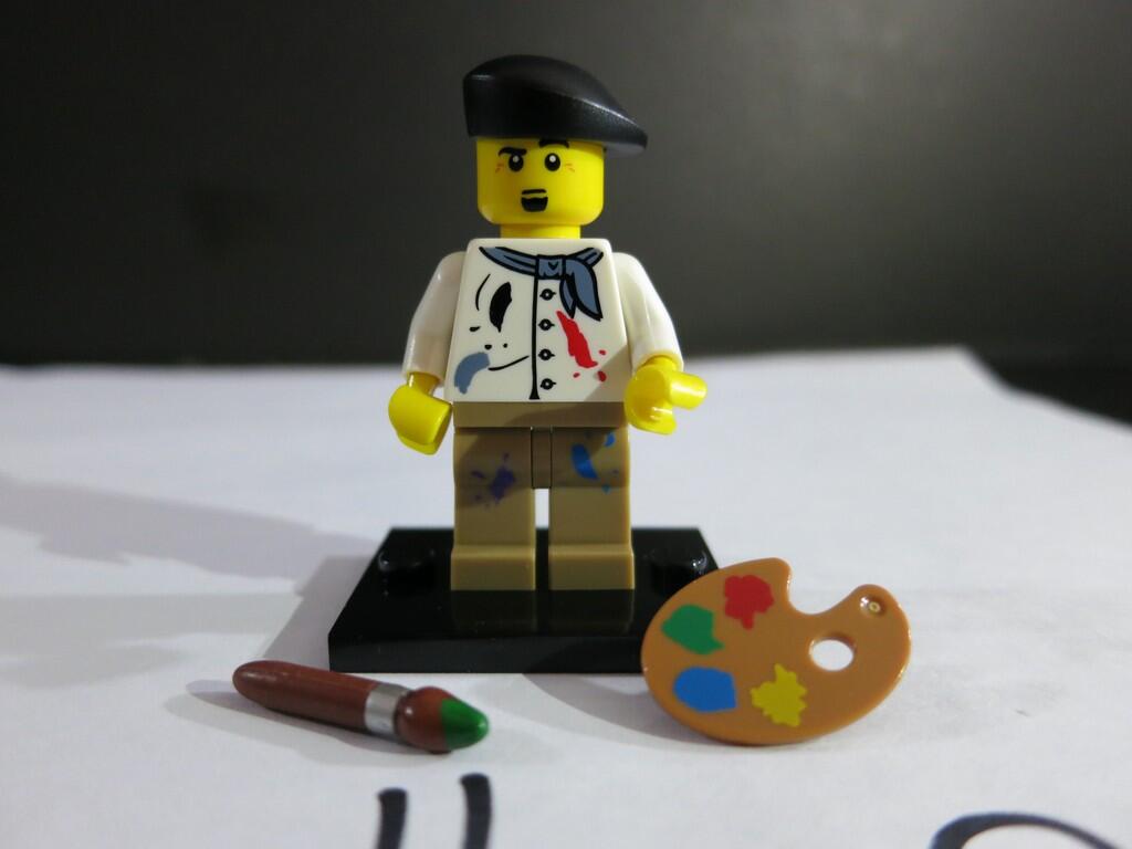 Lego Original Minifigures Series 4 - * The Artist Painter * - Mini figure figures