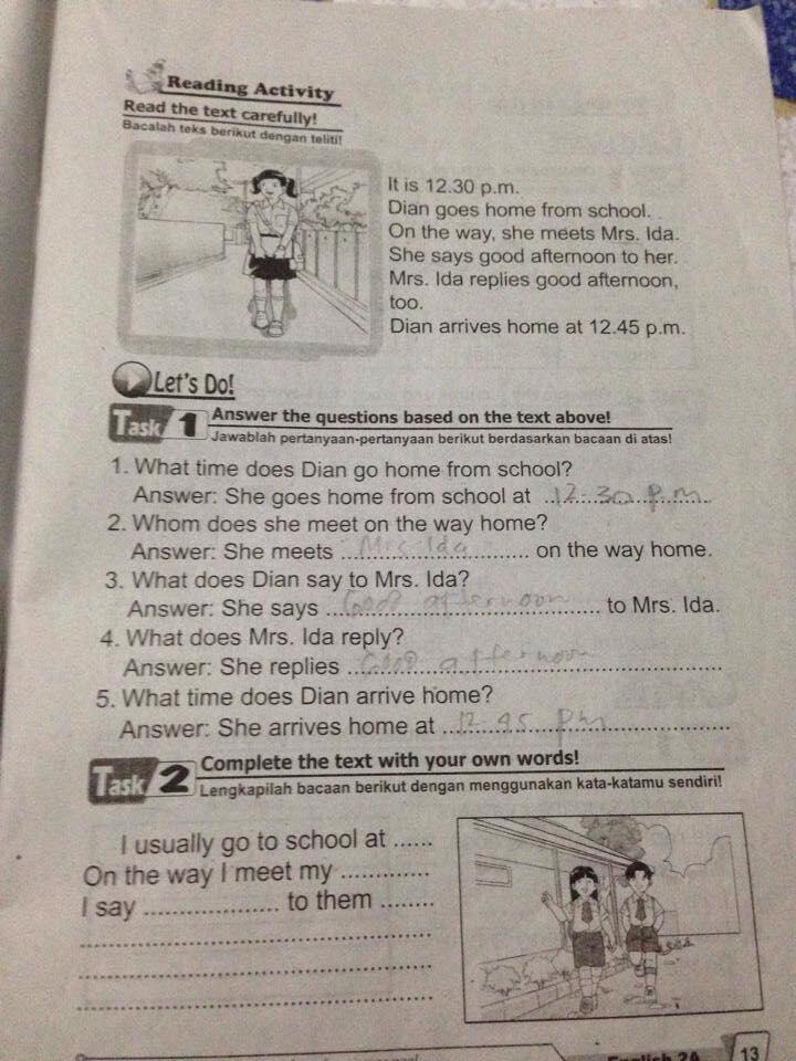 Agan bisa jawab soal bahasa Inggris klas 2 SD ini nggak gan?