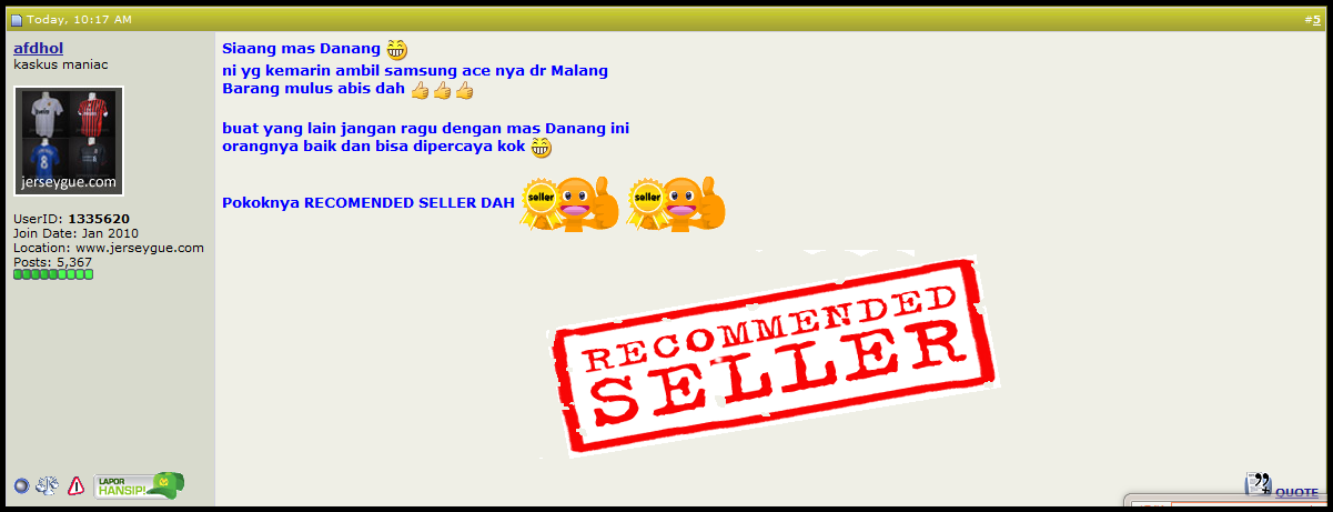 feedback / testimony danangonly2