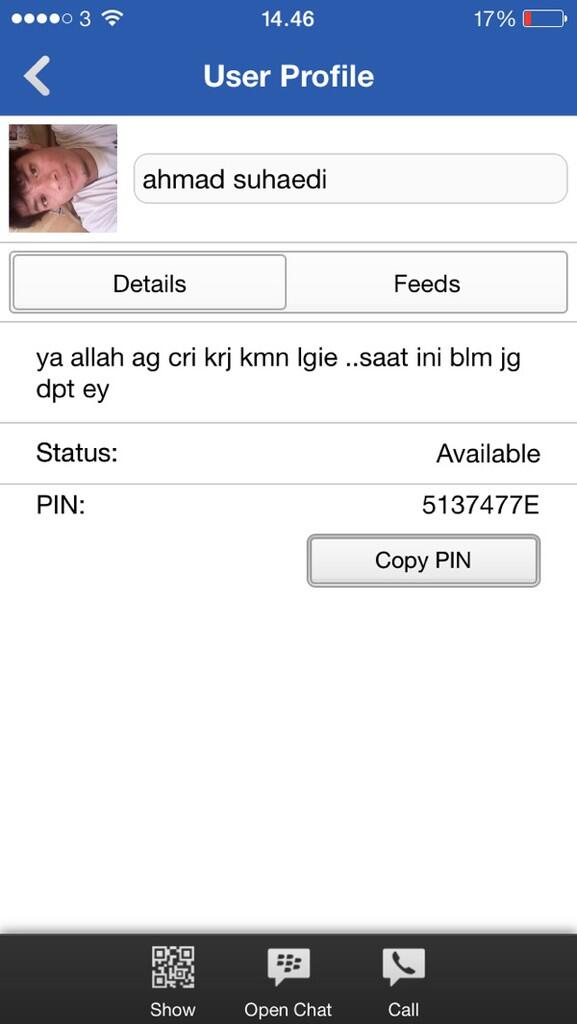 Hati2 yang suka accept invite bbm dari orang yang ga dikenal,Fatal kayagini gan!!