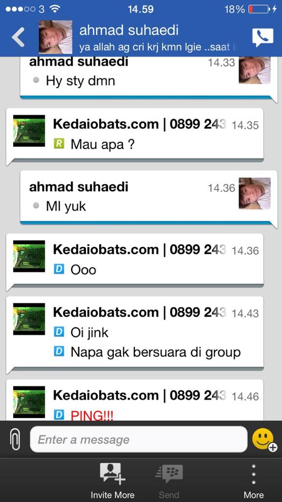 Hati2 yang suka accept invite bbm dari orang yang ga dikenal,Fatal kayagini gan!!