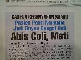 Kumpulan headline koran paling gokil !!! (BB 17++)