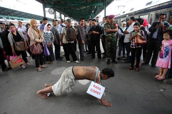 inilah akibatnya jika melakukan tindak kejahatan di kereta/krl