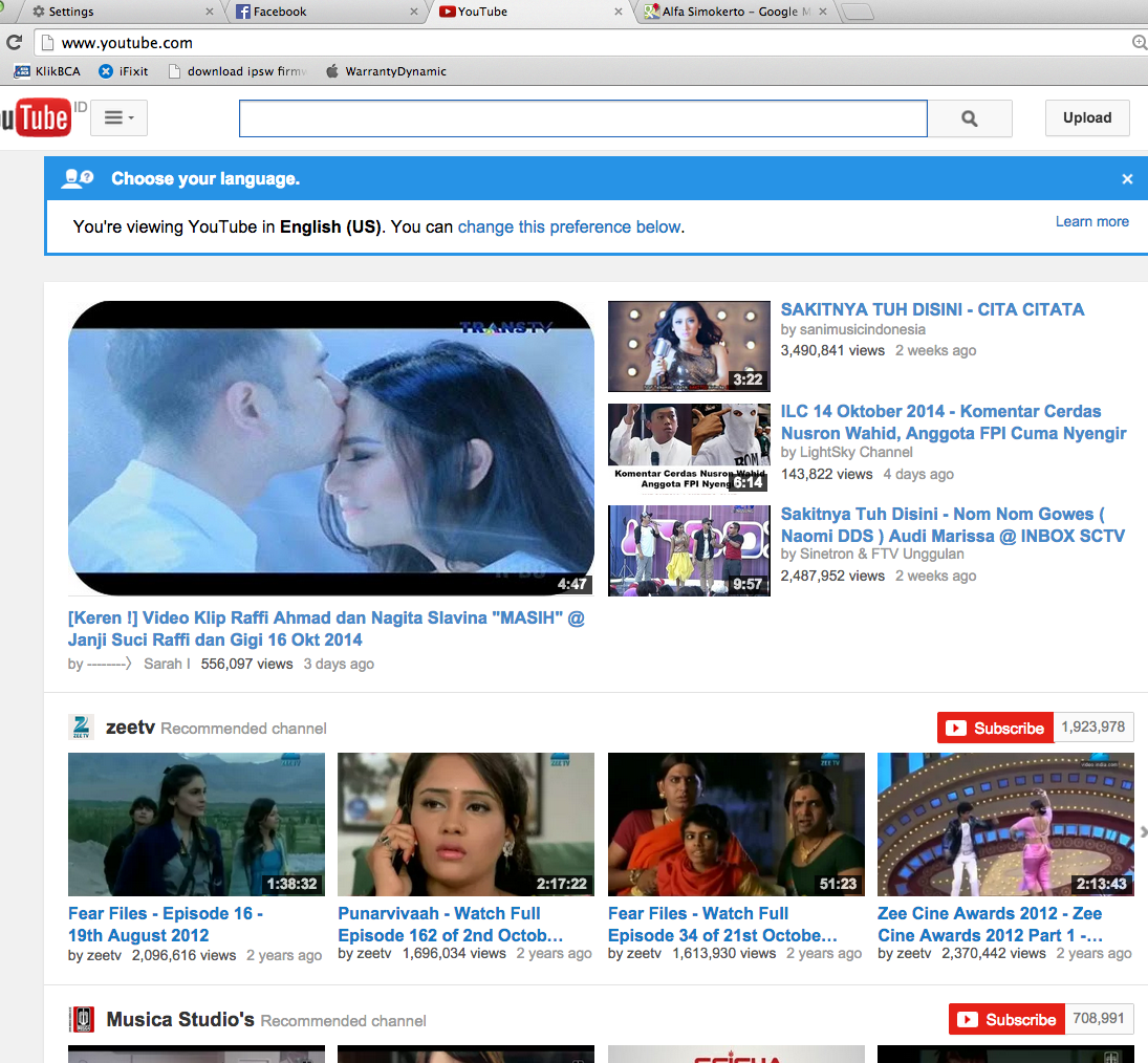 Youtube udah dibajak ama raffi dan nagita zzzz, kagak cukup transtv aja yah :cd: