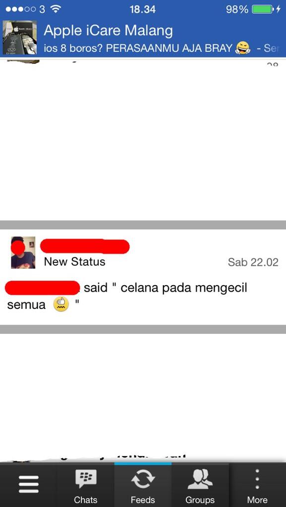 20 Status BBM Kocak Versi Ane