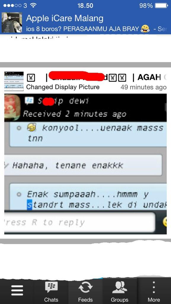 20 Status BBM Kocak Versi Ane