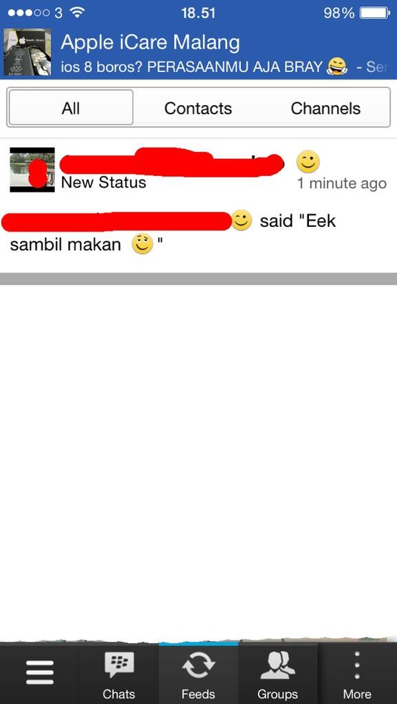 20 Status BBM Kocak Versi Ane