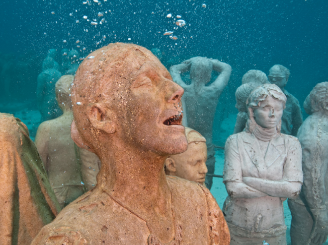 Museum Patung Bawah Laut Meksiko yang Sangat Indah