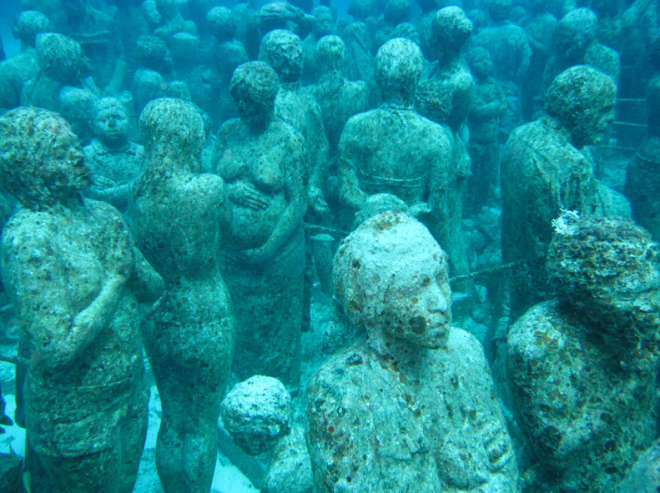 Museum Patung Bawah Laut Meksiko yang Sangat Indah