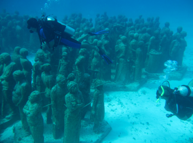 Museum Patung Bawah Laut Meksiko yang Sangat Indah
