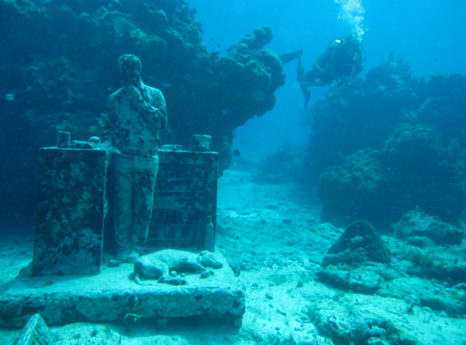 Museum Patung Bawah Laut Meksiko yang Sangat Indah