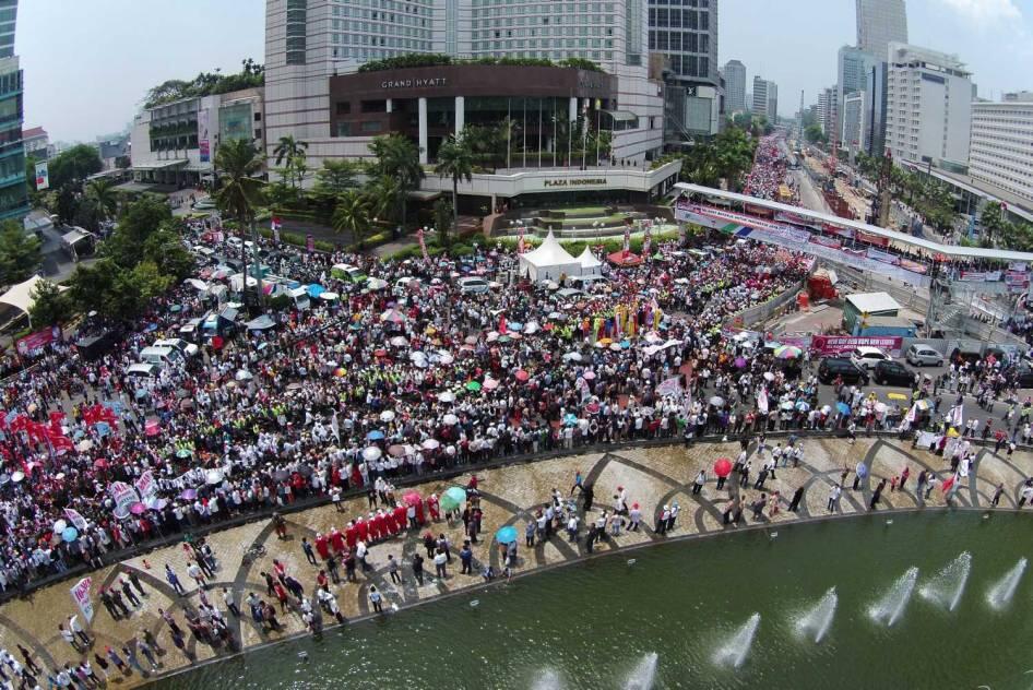 FOTO: Sejarah Baru! Syukuran Rakyat Menyambut Presiden Jokowi