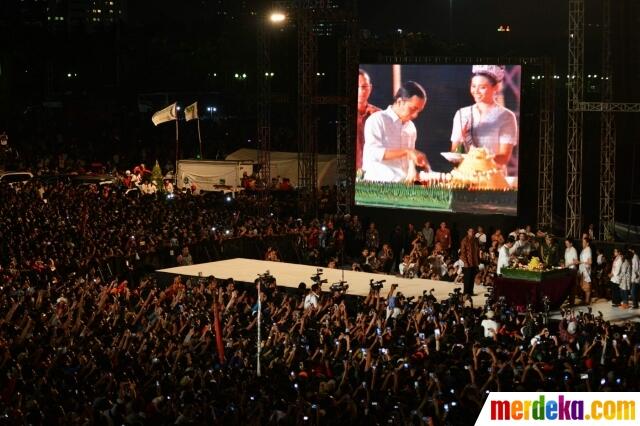 FOTO: Sejarah Baru! Syukuran Rakyat Menyambut Presiden Jokowi