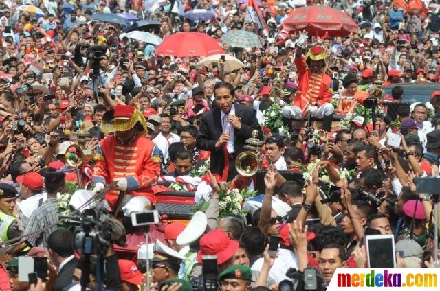 FOTO: Sejarah Baru! Syukuran Rakyat Menyambut Presiden Jokowi