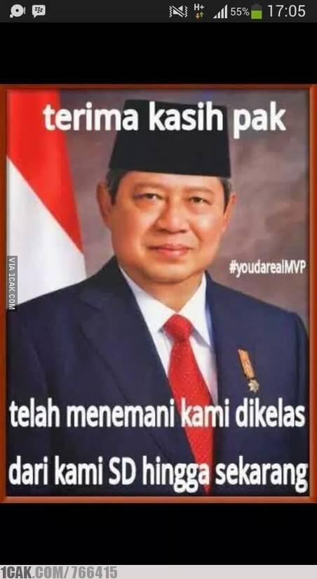 Meme Turunnya jabatan pak SBY 