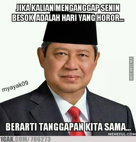 Meme Turunnya jabatan pak SBY 