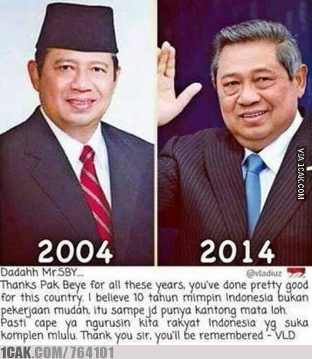 Meme Turunnya jabatan pak SBY 