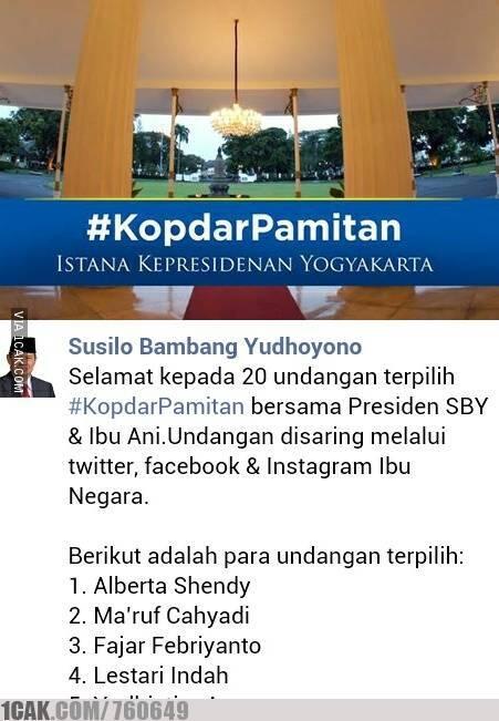 Meme Turunnya jabatan pak SBY 