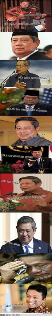 Meme Turunnya jabatan pak SBY 