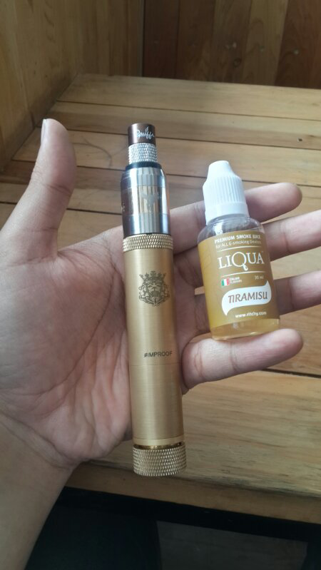 Vape sell mechanical mods King brass V2 #Improof Bandung murah