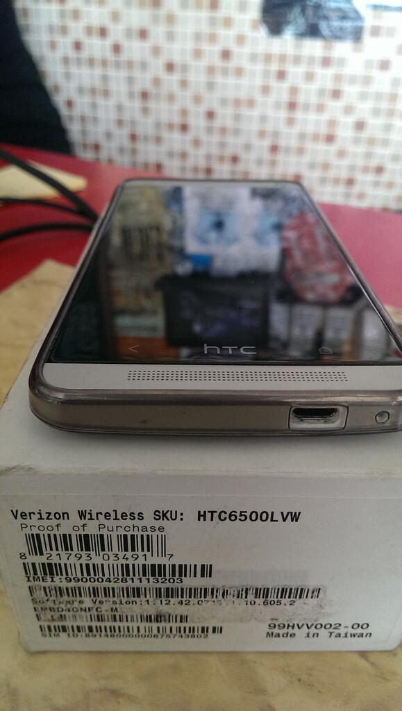 HTC M7 Verizon 32GB Silver Gsm/Cdma
