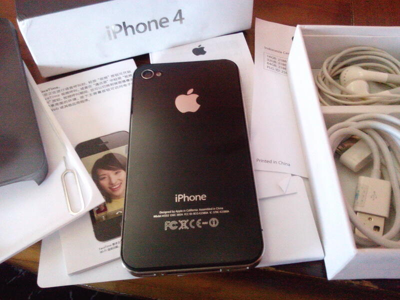 Apple iPhone 4G 16GB Fullset Murah Kondisi Apa Adanya