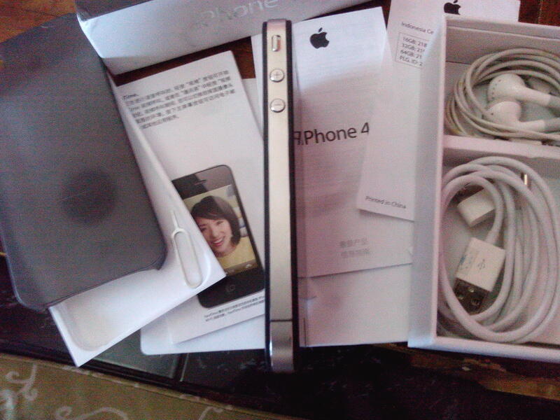 Apple iPhone 4G 16GB Fullset Murah Kondisi Apa Adanya