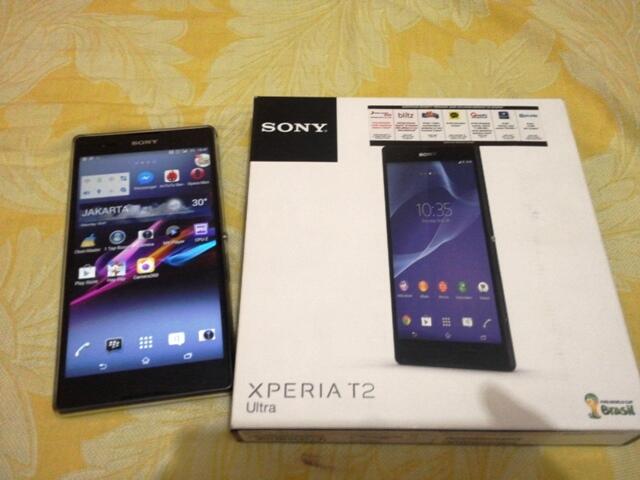 ## SONY XPERIA T2 ULTRA SINGLE SIM 6 Inch like new, fullset, garansi s.d. Agt 2015 ##