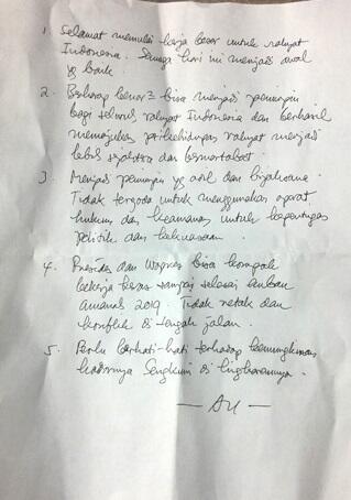 Surat Terbuka Anas Urbaningrum untuk Jokowi