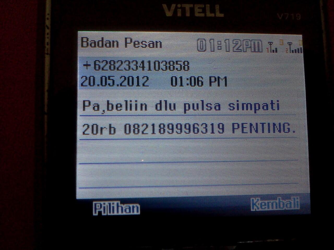udah ga jaman mama minta pulsa