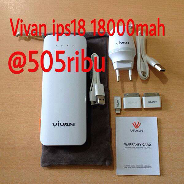 Powerbank Vivan ori bergaransi harga termurah gan!!!!!!