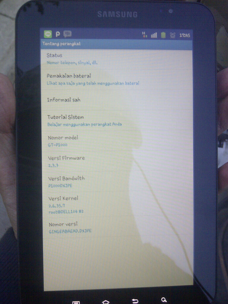 WTS Samsung Galaxy Tab 1 p1000 Fullset Bekasi