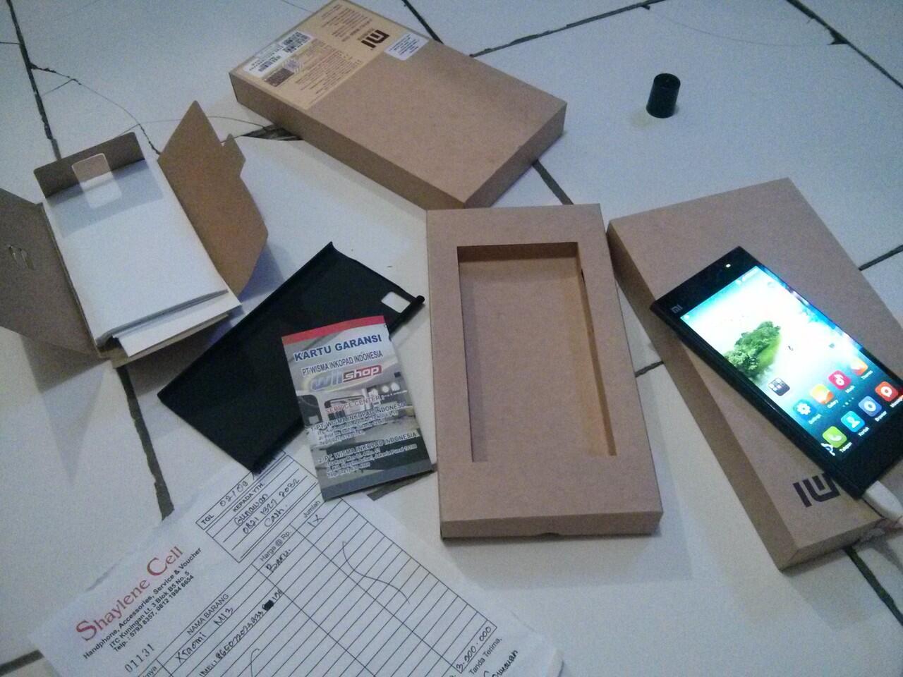 Xiaomi Mi3 Fulset Sebulan Pake Mulus 99% Garansi Wii Shop Istimewa
