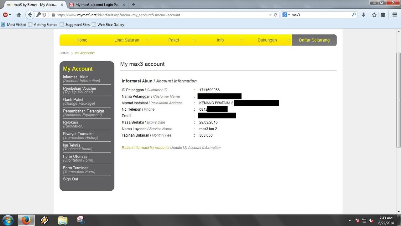 Pelayanan Max3 Biznet Yang Mengecewakan