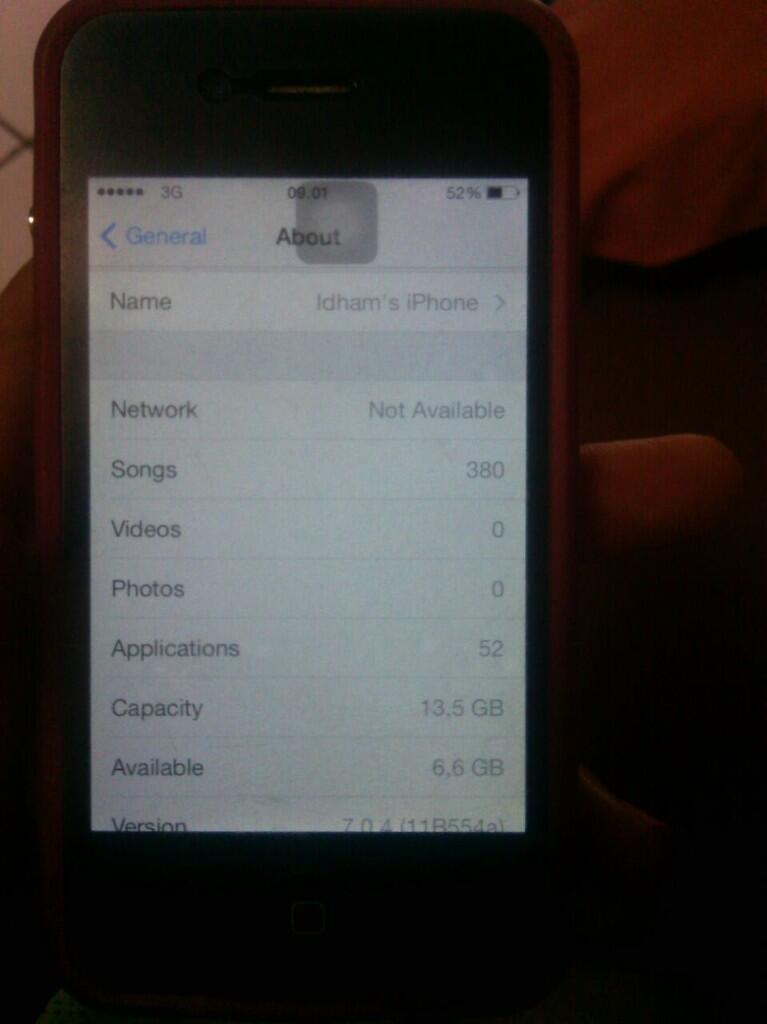 Iphone 4 CDMA 16Gb 2nd Bandung 1,4jt fullset