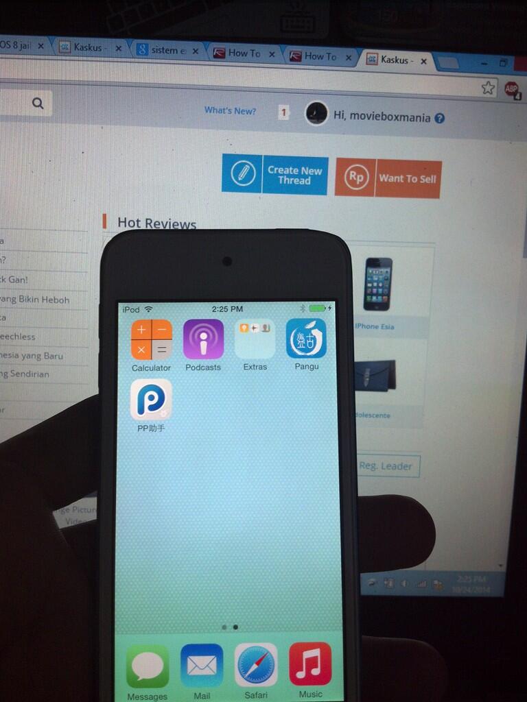 iOS 8 akhirnya bisa di jailbreak (berikut petunjuk jailbreak-nya dan adblocknya)