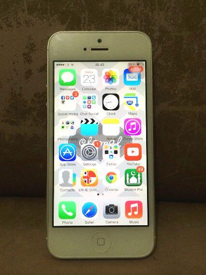 iPhone 5 32GB silver white putih fullset